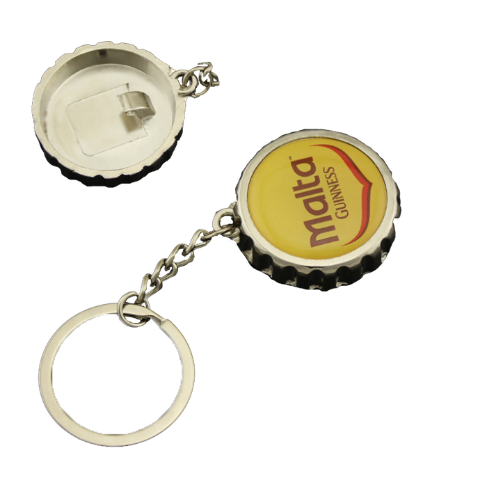 Cap-shaped Bottle Opener Keychain - Promo Direct Now