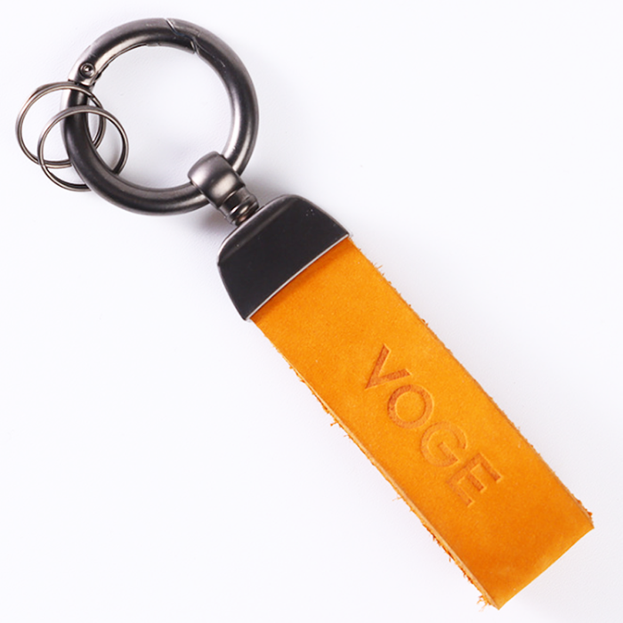 Leather Tag Keychain - Promo Direct Now