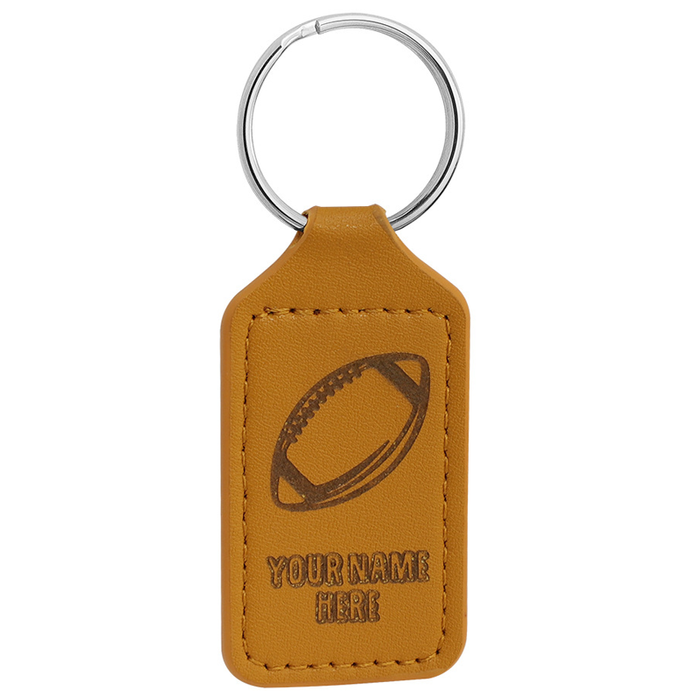 Durable Debossed Leather Keychain - Promo Direct Now
