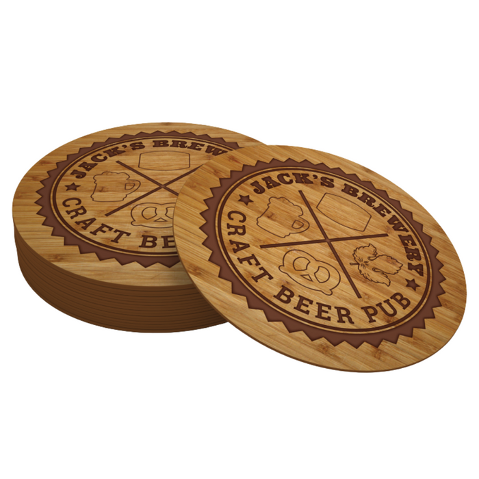 Bamboo Coasters - Promo Direct Now