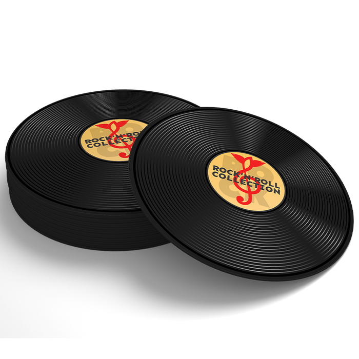 Soft Plastic Record Coasters - Promo Direct Now