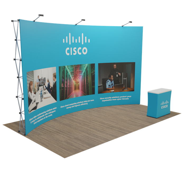 Pop Up Display Curved 20 ft - Promo Direct Now
