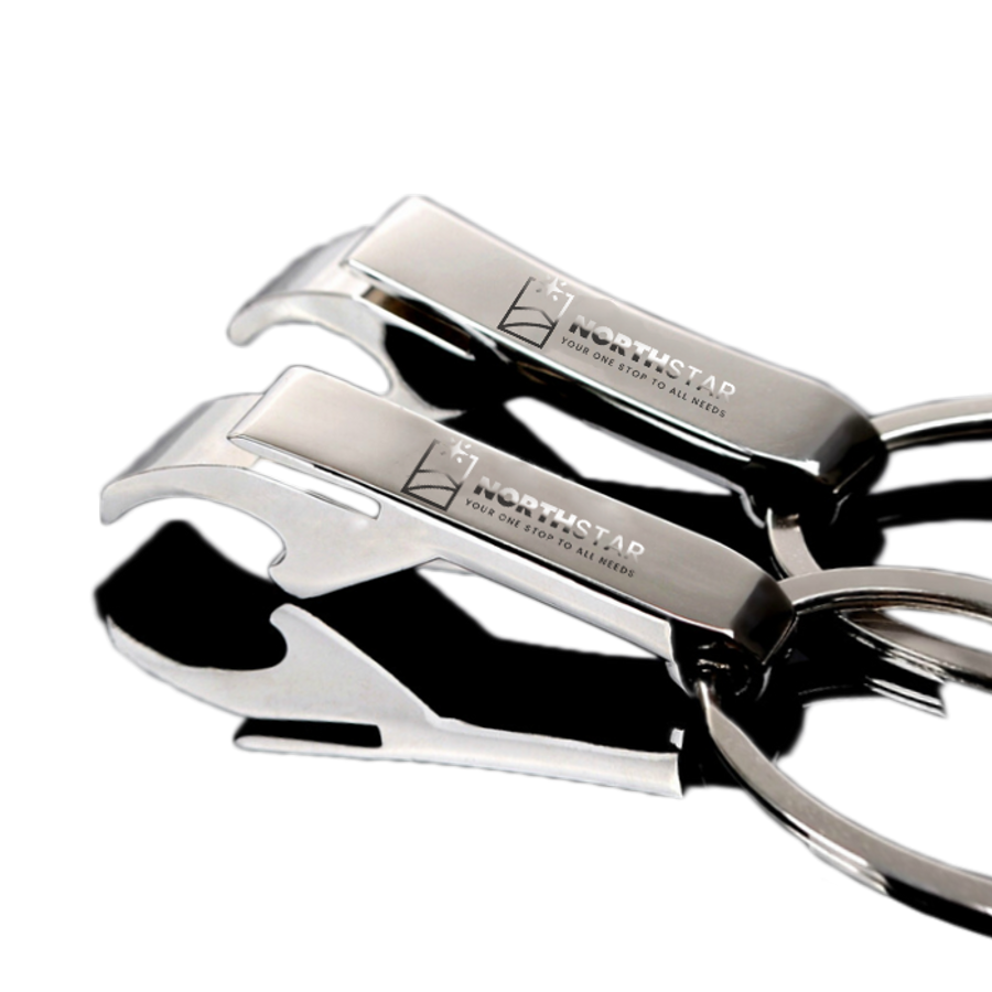 Clamping Bottle Opener Keychain - Promo Direct Now