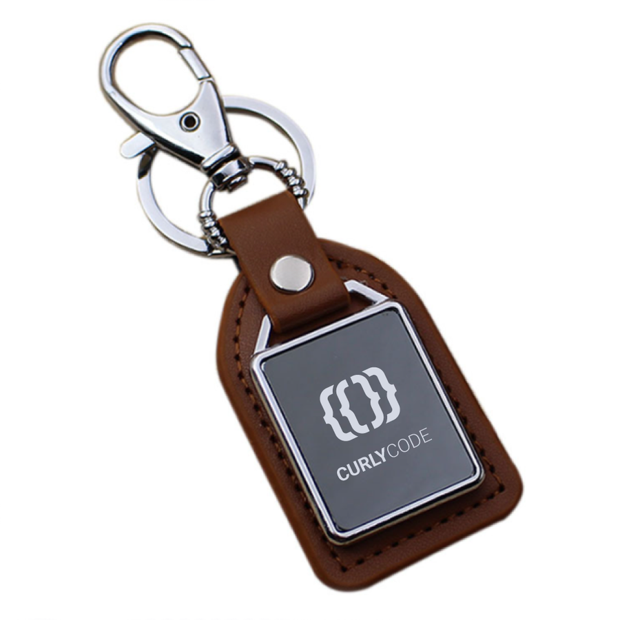 Premium Leather & Metal Keychain - Promo Direct Now