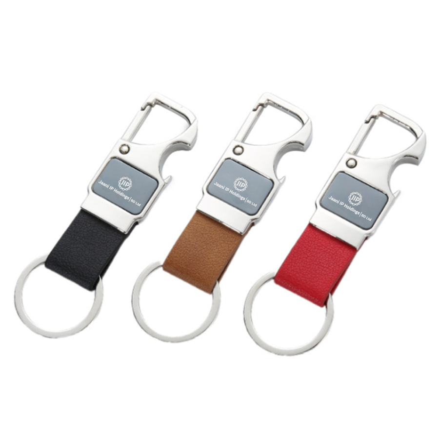 Fashion Laser Cut Leather Keychain - Promo Direct Now