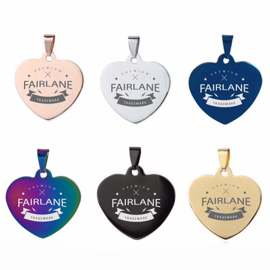 Full Color Heart Metal Keychain - Promo Direct Now
