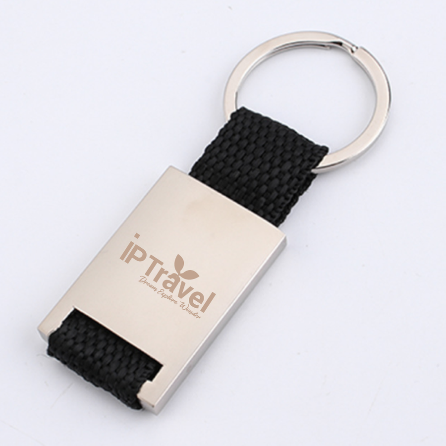 Metal and Weave Keychain - Promo Direct Now