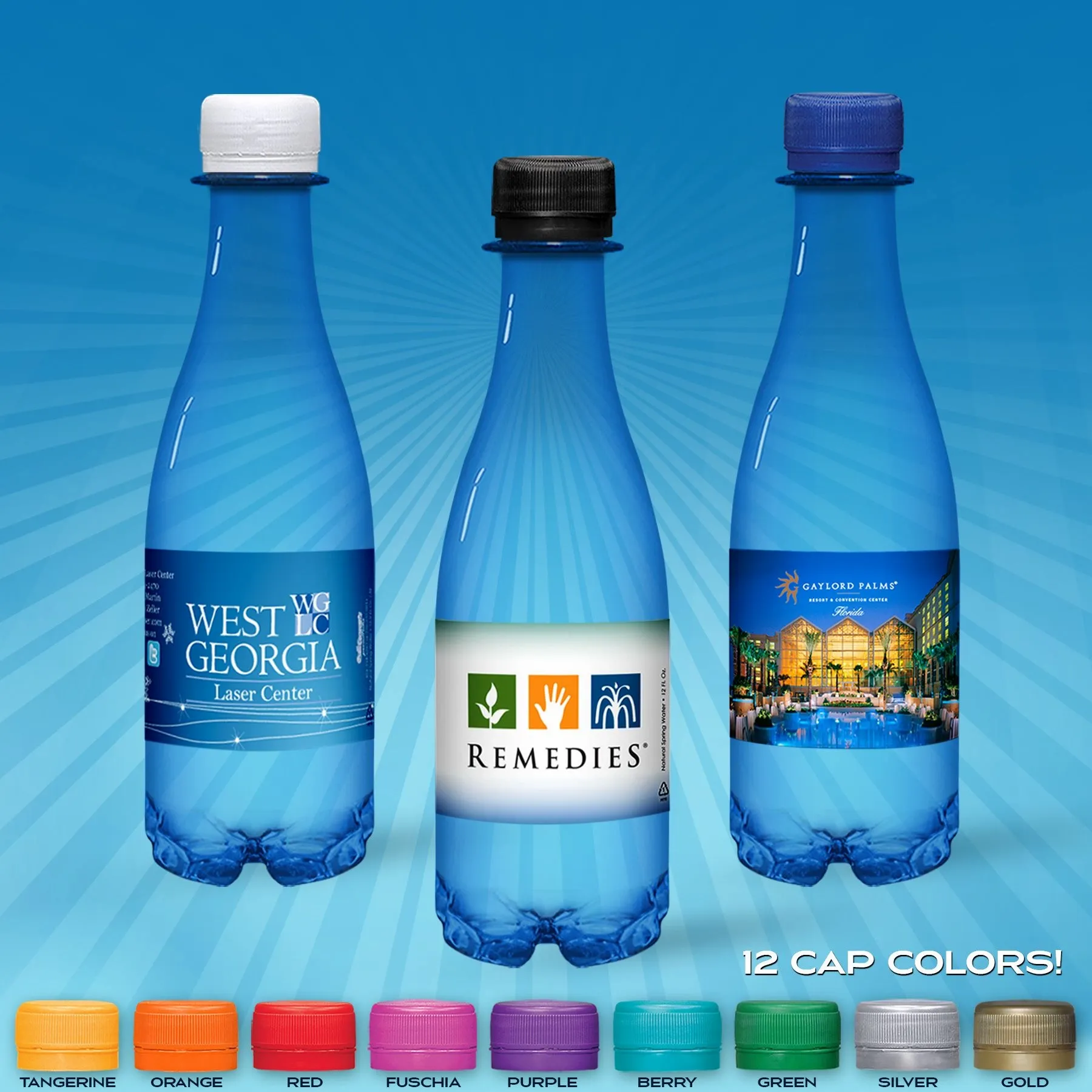 Custom Bottled Water - Custom Aprons Now