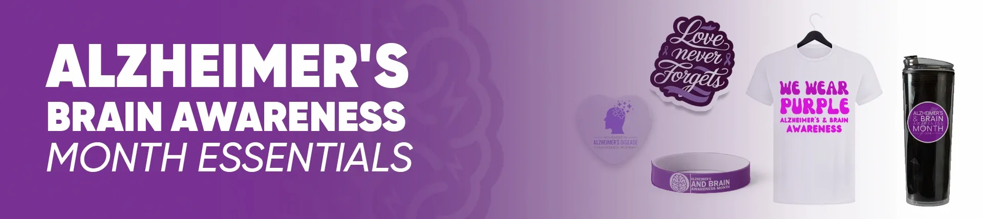 CustomApronsNow.Com Alzheimer's Brain Awareness Month