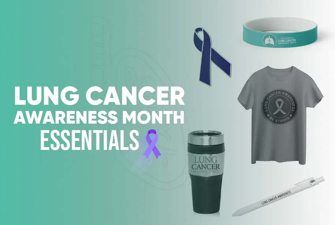 CustomApronsNow.Com Customize Your Lung Cancer Awareness Month