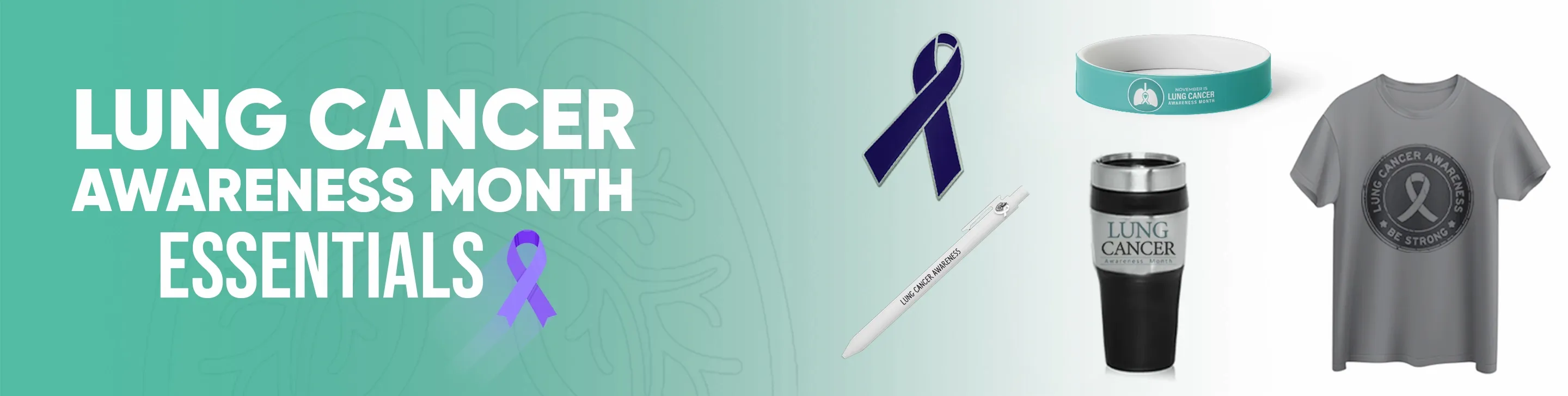 CustomApronsNow.Com Customize Your Lung Cancer Awareness Month