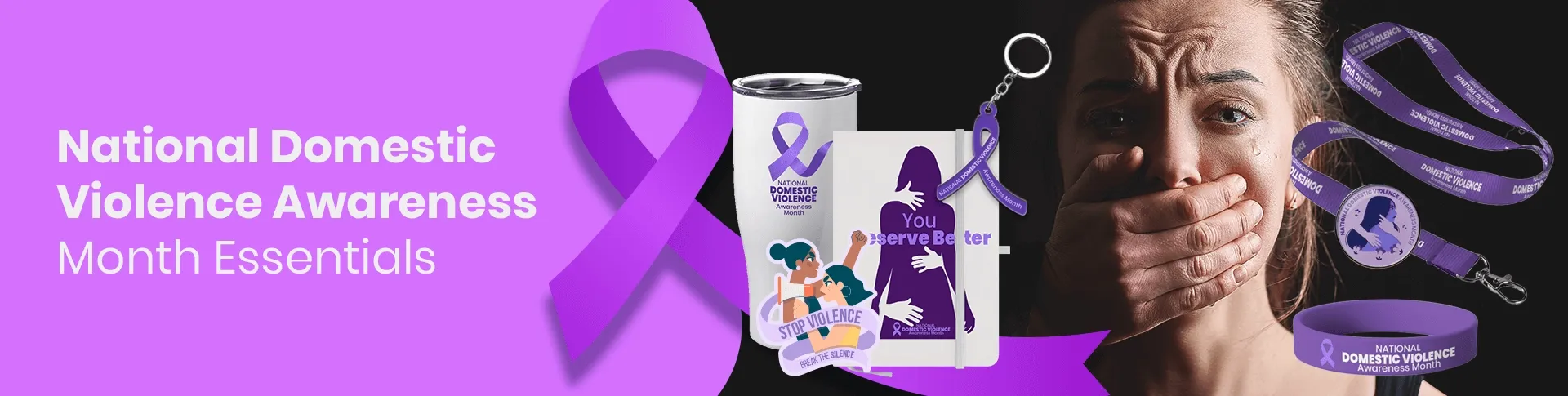CustomApronsNow.Com National Domestic Violence Awareness Month