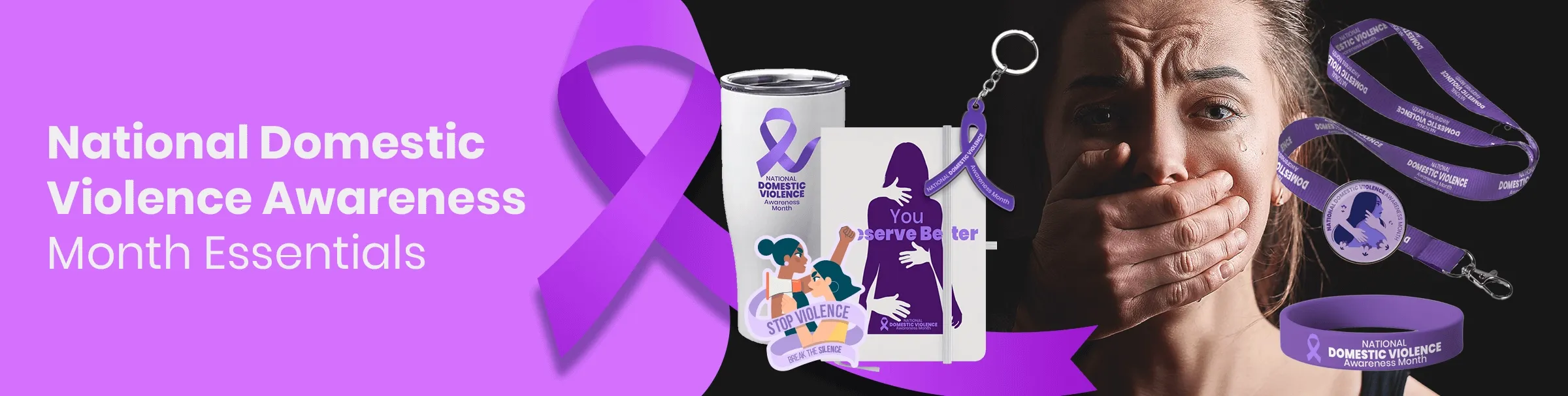 CustomApronsNow.Com National Domestic Violence Awareness Month