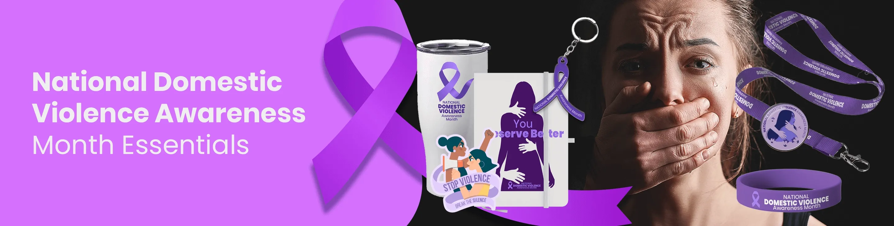CustomApronsNow.Com National Domestic Violence Awareness Month