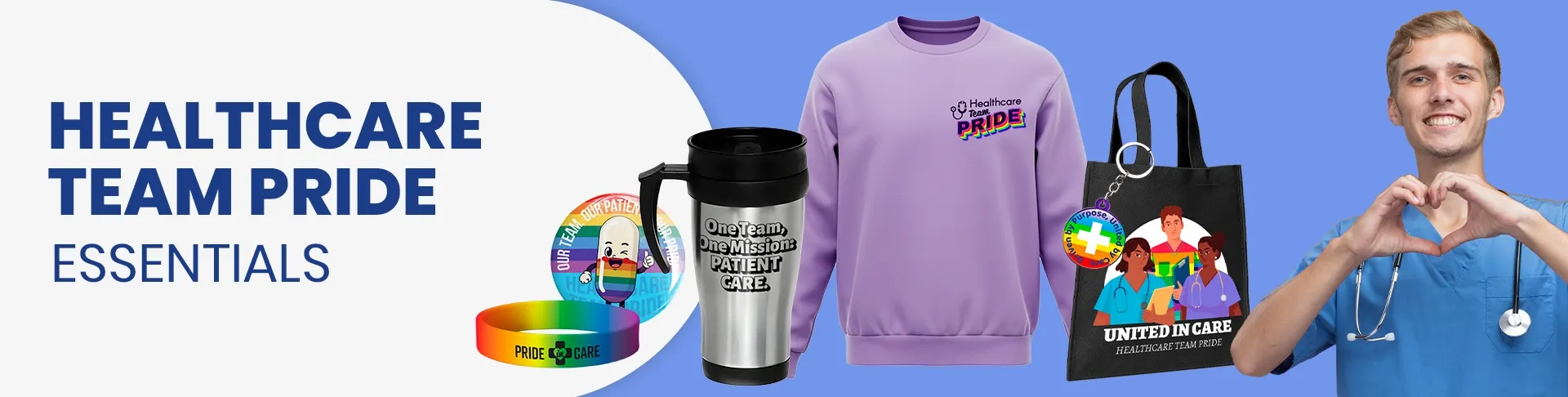 CustomApronsNow.Com Healthcare Team Pride