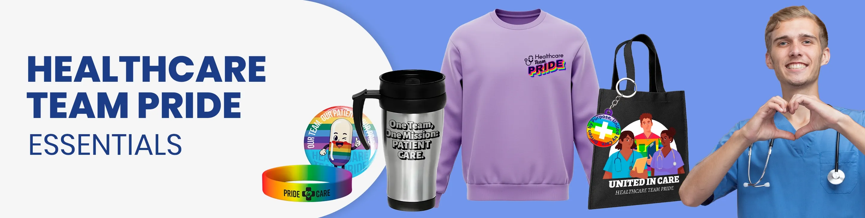 CustomApronsNow.Com Healthcare Team Pride