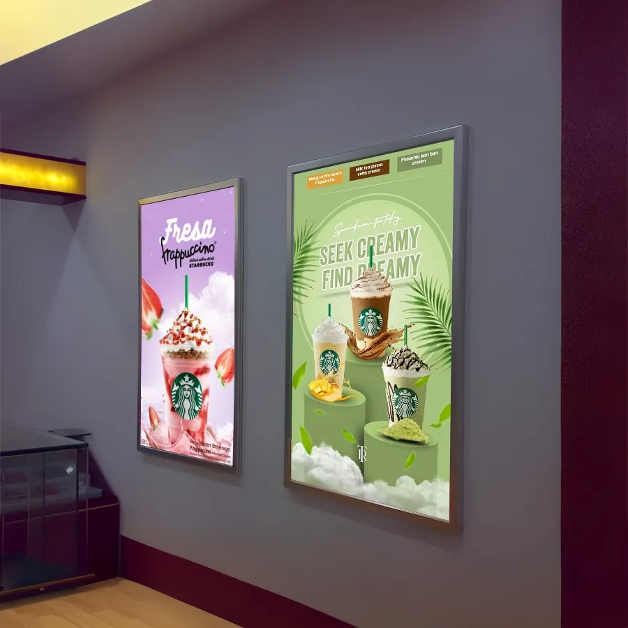 Aluminium Photo Frame Slim light Box - Table Covers Now