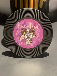 CustomApronsNow.Com - Soft Plastic Record Coaster