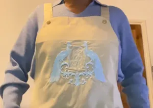 CustomApronsNow.Com - Apron with Happy Bear Patch