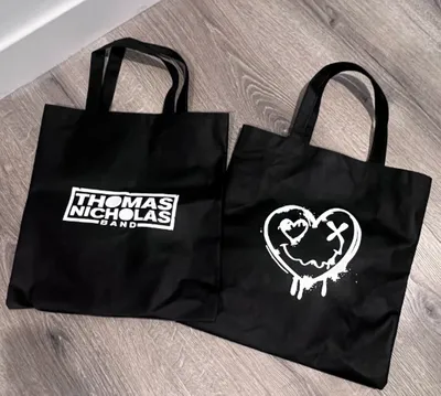 Custom Popular Non-Woven Tote Bag - Gift bags for fans that purchase Thomas Nicholas Band merch at all concert events