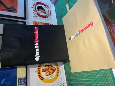 Absolutely love my tote bags  Both colours make my logo pop and my frames fit on them perfectly- thankyou so much imprintnow