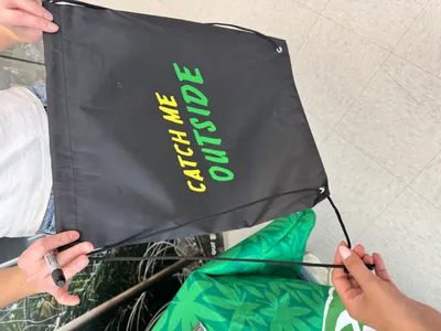 Custom Polyester Drawstring Bag - The material isnt very thick At first we thought it was really thin but it works fine for a promotional bag However its not the same quality or thickness as a branded bag Like the brand with three white stripes We expected that for the price but its worth mentioning Well be ordering more for our upcoming events