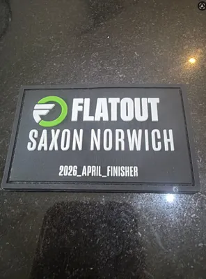 Rubber Patches - We are a Fitness event called flat-out of our participants receive a patch to celebrate their success