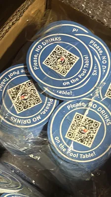 Pulpboard Coasters - Advertising my business