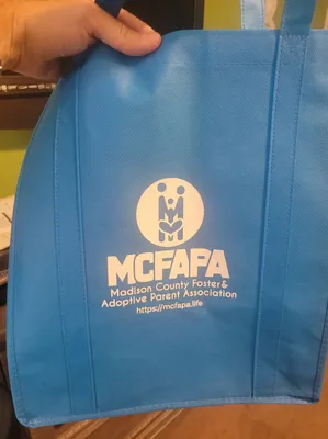 Custom Reusable Grocery Tote Bag - Purchased for outreach events and our fall festival