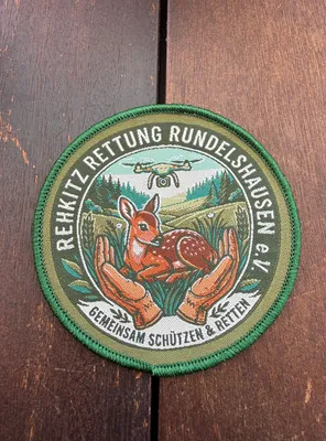Woven Patches - Rehkitzrettung Rundelshausen Grndungsversammlung  Rundelshausen Fawn Rescue Founding Meeting
