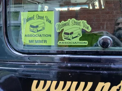 Front Adhesive Stickers - National street van association uk membership stickers old one was square we all prefer the newer shape and very impressed with quality price and service