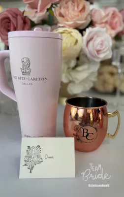16 oz. Copper Coated Moscow Mule Mugs - Wedding