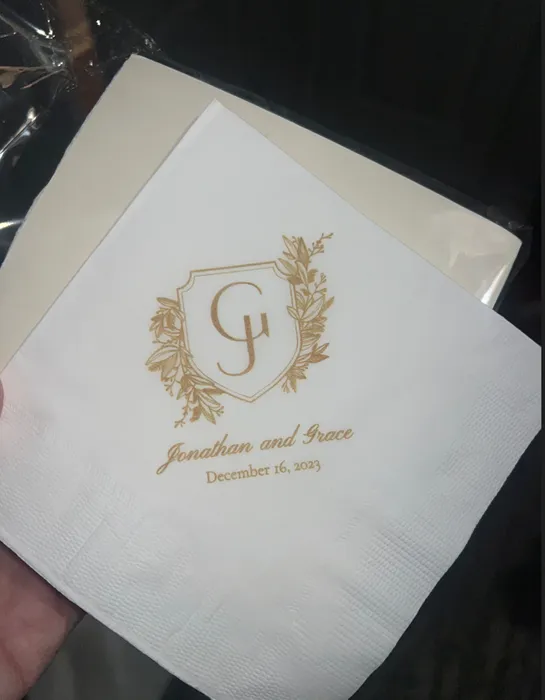 CustomApronsNow.Com - Custom Beverage Napkin