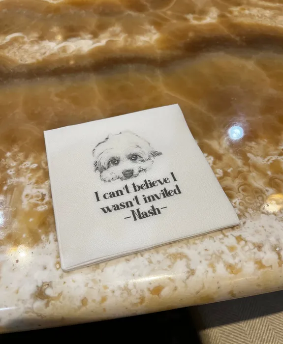 CustomApronsNow.Com - Custom Linen Beverage Napkin