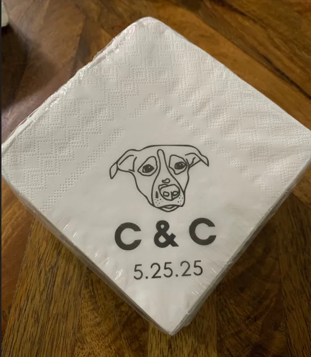 CustomApronsNow.Com - Custom Beverage Napkin