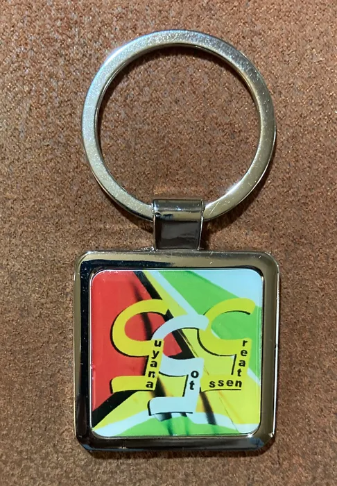 TableCoversNow.Com - Epoxy Square Metal Keychain