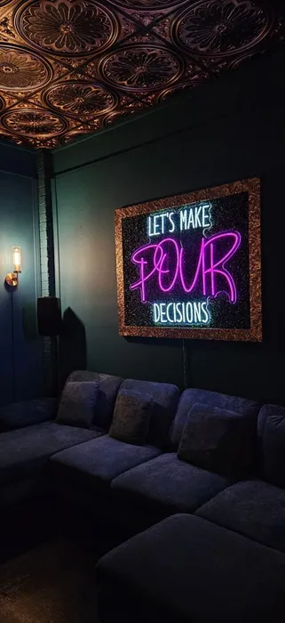TableCoversNow.Com - Let's Make Pour Decisions Neon Signs