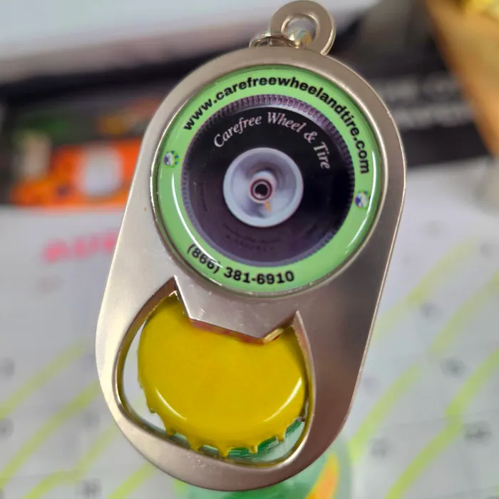 CustomApronsNow.Com - Multi-use Alloy Bottle Opener Keychain