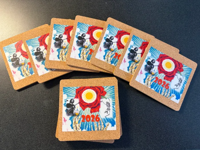 CustomApronsNow.Com - Cork Coasters