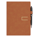 Leather Notebook with Pen Natural