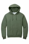 Jerzees Adult NuBlend FleecePullover Hooded Sweatshirt Military Green Heather