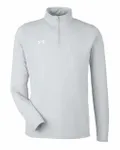 Under Armour Men's Team Tech Quarter-Zip Mod Grey Light Heather/ White