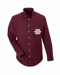 Devon & Jones Men's Crown Woven Collection Solid Broadcloth Burgundy