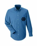 Devon & Jones Men's Crown Woven Collection Solid Broadcloth FRENCH BLUE