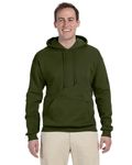 Jerzees Adult NuBlend FleecePullover Hooded Sweatshirt Military Green