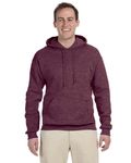 Jerzees Adult NuBlend FleecePullover Hooded Sweatshirt Vint Hth Maroon