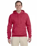 Jerzees Adult NuBlend FleecePullover Hooded Sweatshirt Vintage Hth Red