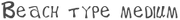 Beach type medium