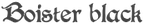 Boister black