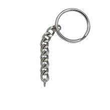 Silver Split Ring + Long Chain Silver Split Ring + Long Chain